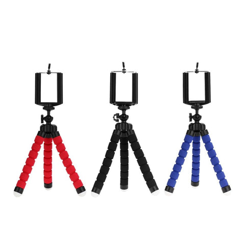 Flexible Sponge Octopus Mini Tripod for Phone – Flexible Legs, Mini Size, Phone Holder Included – Mini Tripod | Perfect for Mobile Vlogging and Photography