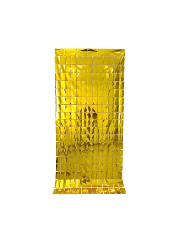 Foil Fringe Curtain – Golden. Bright & Festive, Perfect for Celebrations | Eye-Catching & Durable