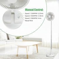 Foldable Rechargeable Pedestal Fan
