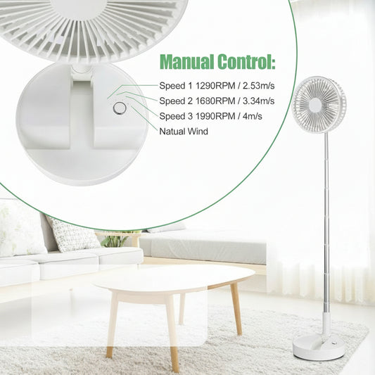 Foldable Rechargeable Pedestal Fan