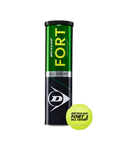 Dunlop Fort All-Court Tennis Balls – Durable, High-Performance, Versatile – Ideal for All-Court Play