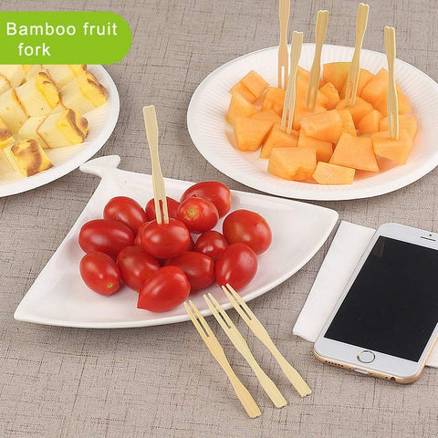 Wooden Fruit Fork – Small Size, Ideal for Fruit, Easy to Handle – Disposable Cutlery | Perfect for Fruit Platters