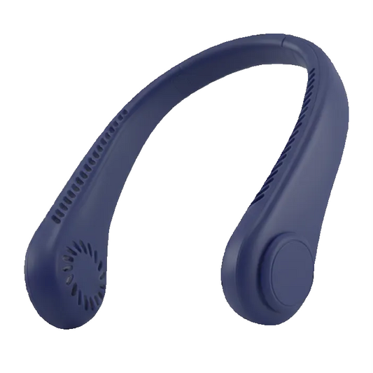 Portable Round Neck Fan - Blue