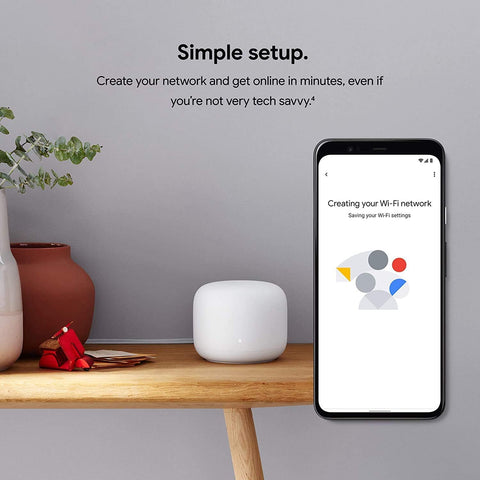 Google Nest WiFi Router 3 Pack (2nd Generation) – AC2200 Mesh Wi-Fi System, Tri-Band, Coverage for Large Homes, Easy Setup and Management, Wi-Fi & Networking Devices