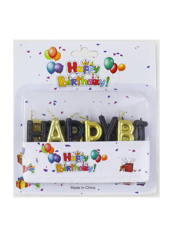 Happy Birthday Candle Letters. Colorful & Festive, Perfect for Birthday Cakes | Easy to Place & Light