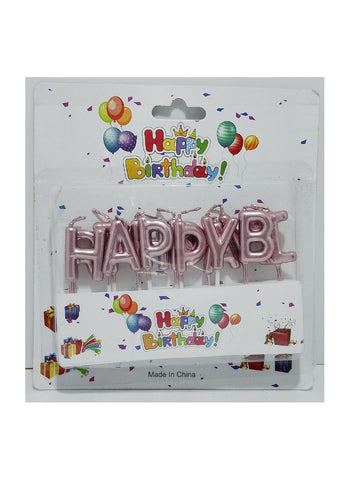 Happy Birthday Candle Letters. Colorful & Festive, Perfect for Birthday Cakes | Easy to Place & Light