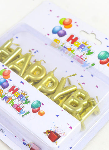 Happy Birthday Candle Letters. Colorful & Festive, Perfect for Birthday Cakes | Easy to Place & Light