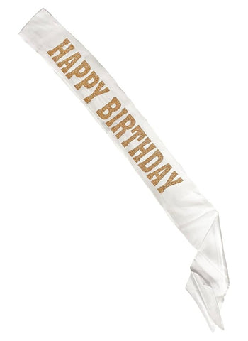 Happy Birthday Sash – 60 Inch Long, Perfect for Cake & Party Decoration | Celebrate in Style