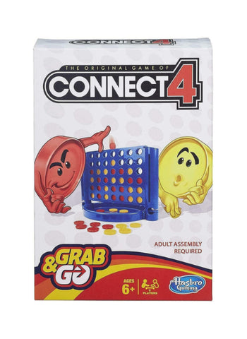 Hasbro Connect 4 Grab & Go – Portable, 2-Player, Classic Strategy Game – Travel Game | Fun On the Go