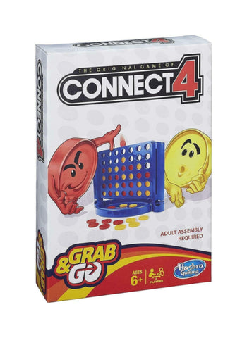 Hasbro Connect 4 Grab & Go – Portable, 2-Player, Classic Strategy Game – Travel Game | Fun On the Go