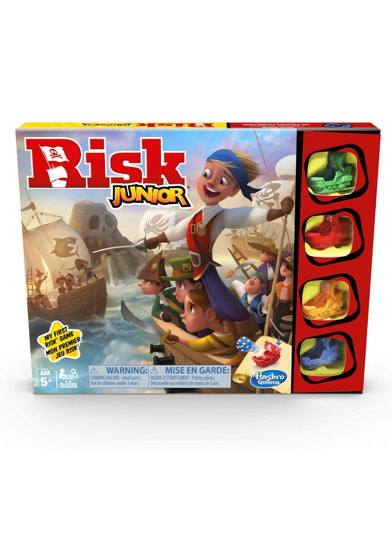 Hasbro Risk Junior Gaming Board Game. Fast-Paced Adventure, Perfect for Young Strategy Enthusiasts | Engaging & Fun