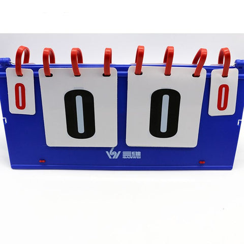 Sanwei Table Tennis Scoreboard - Durable Plastic with Customizable Logo & Blue Finish
Compact and Lightweight Scoreboard for Professional & Casual Play