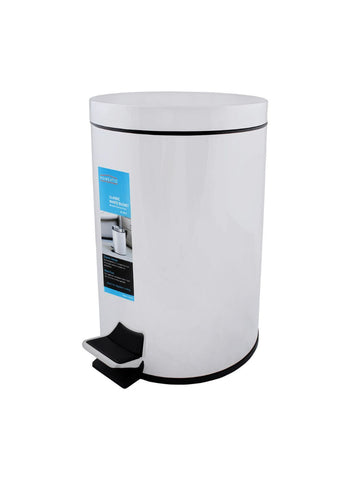 Homeatic Classic Steel Waste Bin EK-9625-20 – Durable Steel Construction, 20 Liters Capacity, Elegant Design – Waste & Garbage | Ideal for High-Traffic Areas