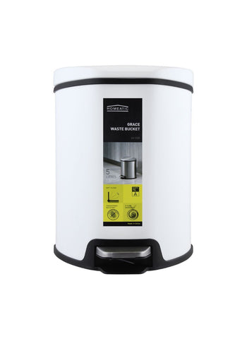 Homeatic Grace Pedal Bin EK-9209 Series – Soft Close, Various Capacities, Elegant Design – Waste & Garbage | Perfect for Any Space