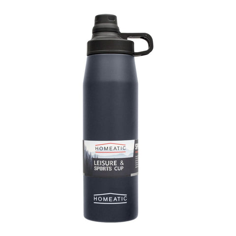 Homeatic Steel Sports Water Bottle – Blue, 900ml, KD-1006 – Large Capacity and Durable Sports Bottle