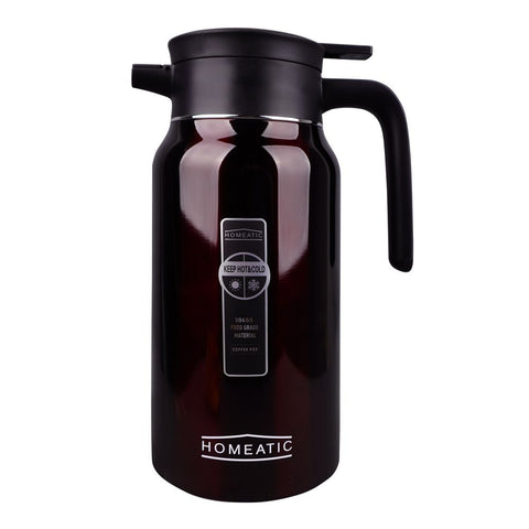 Homeatic Steel Thermos – 1.9 Liter Capacity, Maroon, HKD-975 – Durable and Stylish Beverage Thermos