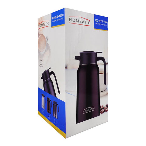 Homeatic Steel Thermos – 1.9 Liter Capacity, Maroon, HKD-975 – Durable and Stylish Beverage Thermos