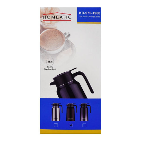 Homeatic Steel Thermos – 1.9 Liter Capacity, Maroon, HKD-975 – Durable and Stylish Beverage Thermos