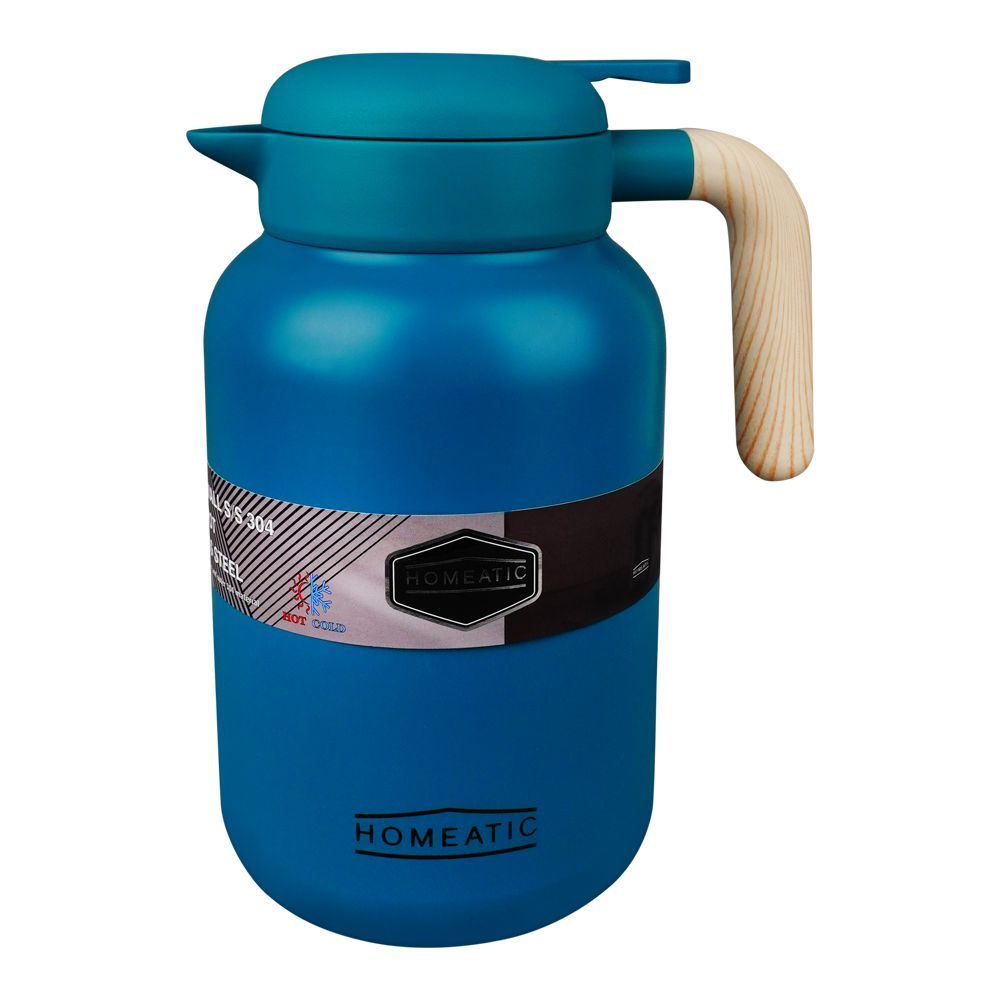 Homeatic Steel Thermos – 2 Liter Capacity, Green, HKD-9046 – Large Insulated Beverage Container