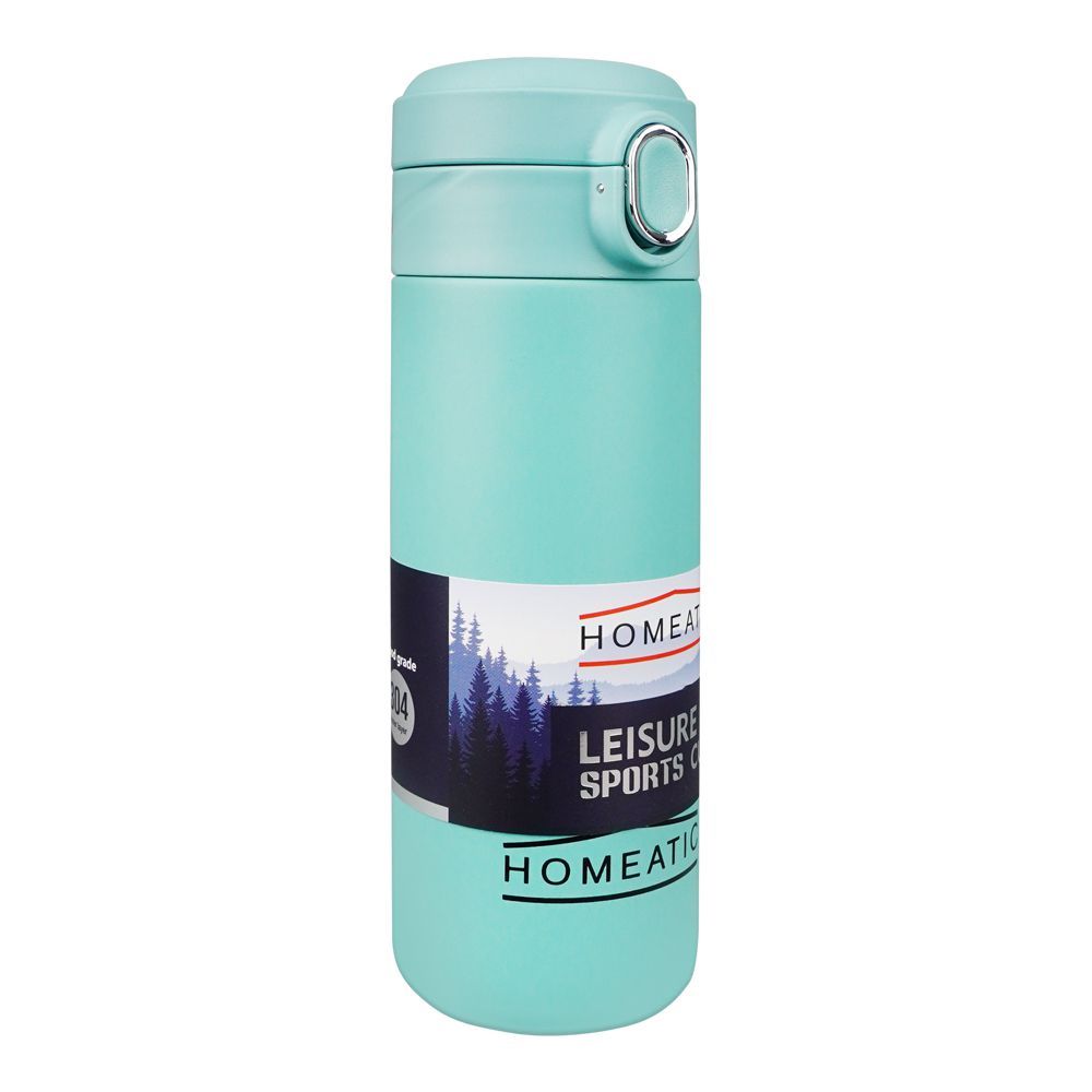 Homeatic Steel Water Bottle – 400ml Capacity, Green, KD-8003 – Compact and Durable Hydration Solution