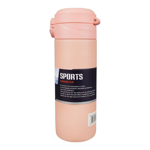 Homeatic Steel Water Bottle – 400ml Capacity, Pink, KD-8003 – Compact and Stylish Drinkware