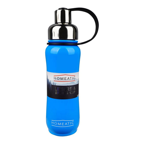 Homeatic Steel Water Bottle – 500ml Capacity, Blue, KD-850 – Compact and Leak-Proof Drinkware