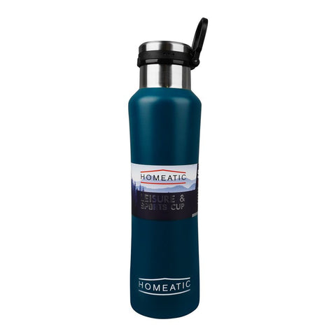 Homeatic Steel Water Bottle – 550ml Capacity, Green, KA-038 – Sleek and Portable Water Bottle