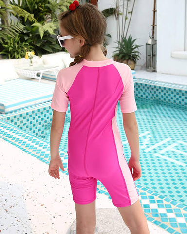 Sonecs Girls UpTo Knee Swim Suit - Pink
Comfortable Stretchable Fabric for Freedom of Movement, Tear Resistance & Skin-Friendliness