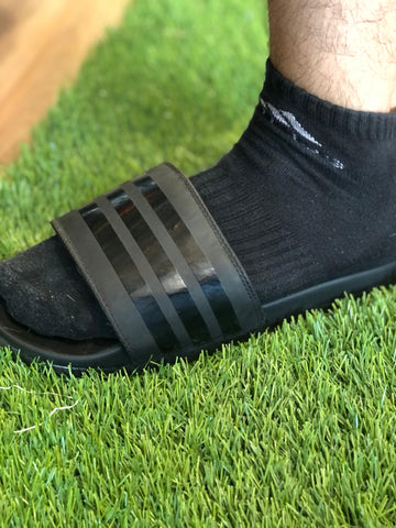 Adidas Adilettes Comfort Slides 3 Stripes – All Black – Contoured Footbed, Quick-Dry Upper, All-Day Comfort – Perfect for Relaxation & Everyday Wear | Replica.