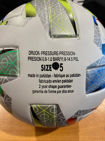 UEFA Nations League Official Match Football (Tubeless) – Top-Tier, FIFA-Approved, High Durability – Perfect for Competitive Play