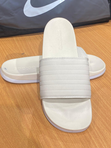 Adidas Adilette Comfort Slides Replica – Cream White, Cushioned Footbed, Slip-On Design, Water-Resistant – Perfect for Everyday Comfort and Style