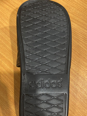 Adidas Adilette Comfort Slides Replica – All Black, Cushioned Footbed, Slip-On Design, Water-Resistant – Comfortable & Stylish for Everyday Use