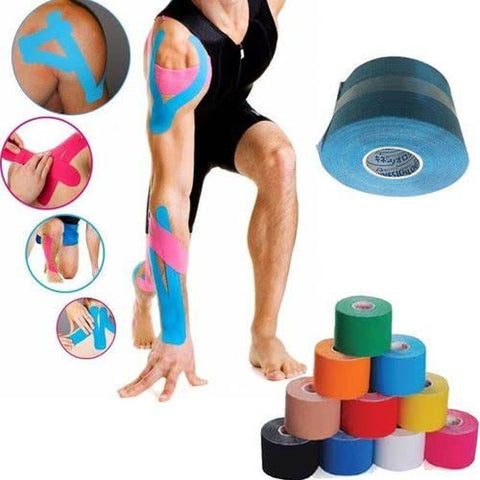 Kinesiology Tape (KT Tape) 5 Yards Roll – Flexible Support, Enhanced Mobility, Long-Lasting Adhesion – Ideal for Injury Prevention