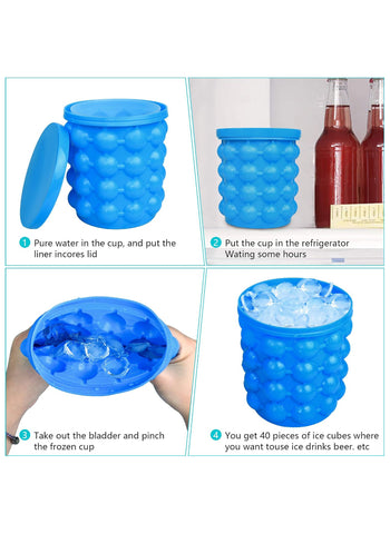 Ice Cube Maker Genie – Space-Saving, Innovative, Easy-to-Use | Revolutionary Ice Cube Storage Solution