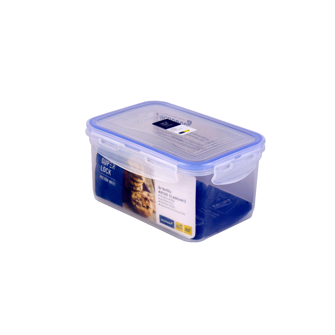 Micronware Food Storage Container J6125 Super Lock 1600ML – Medium-Sized, Durable Storage Box for Safe Food Storage