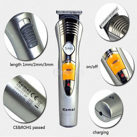 Kemei KM-580 7 in 1 Grooming Kit Shaving Machine Set – Multi-Functional, High Efficiency, Portable Design | Grooming Kit