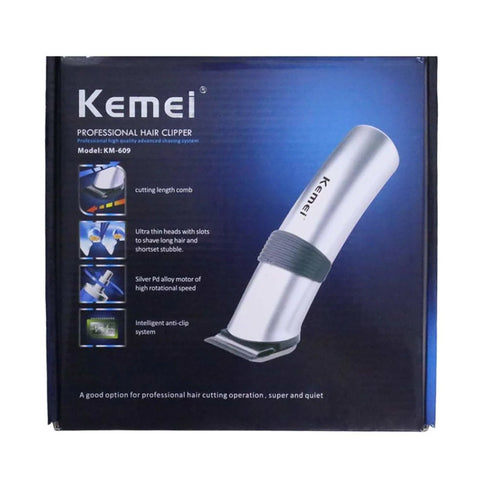 Kemei KM-609 Hair Clipper – Powerful Motor, Durable Blades, Comfortable Grip | Hair Clipper