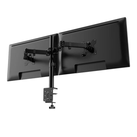 LB-T022 Double Screen Fully Adjustable Monitor Desk Mount – Dual Arm for 17-32 Inch Monitors, Computer Racks & Mounts