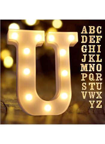 LED Alphabet Letter Lights – Light-Up Marquee Letters for Night, Wedding & Party | Battery-Operated & Fun Decor