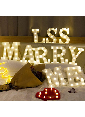 LED Alphabet Letter Lights – Light-Up Marquee Letters for Night, Wedding & Party | Battery-Operated & Fun Decor