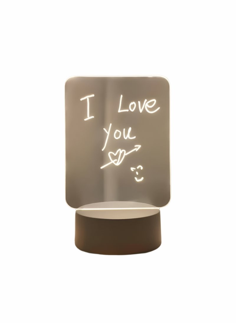 LED Note Board Night Lamp – Writable Message Board with Pen, USB Plug-In | Perfect for Gifts & Creative Lighting