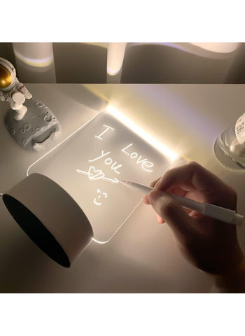 LED Note Board Night Lamp – Writable Message Board with Pen, USB Plug-In | Perfect for Gifts & Creative Lighting