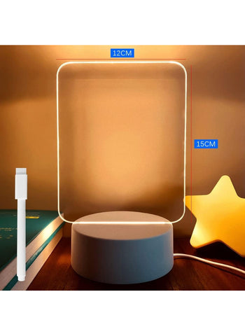 LED Note Board Night Lamp – Writable Message Board with Pen, USB Plug-In | Perfect for Gifts & Creative Lighting