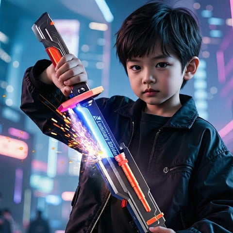 LED Spark & Steam Sword
