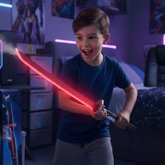 LED Spark & Steam Sword