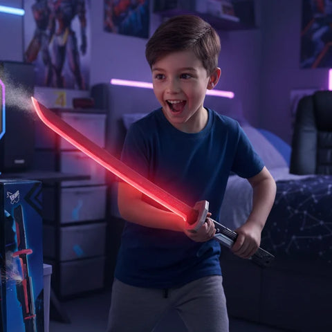 LED Spark & Steam Sword