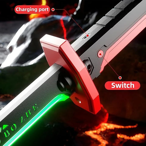 LED Spark & Steam Sword