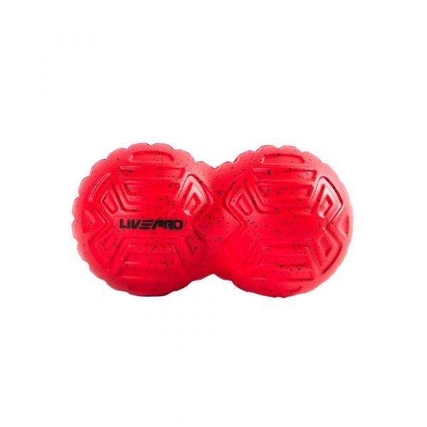 LIVEPRO Massage Peanut Ball – Double Lacrosse Ball Design, Deep Tissue Massage, Portable – Ideal for Muscle Relaxation