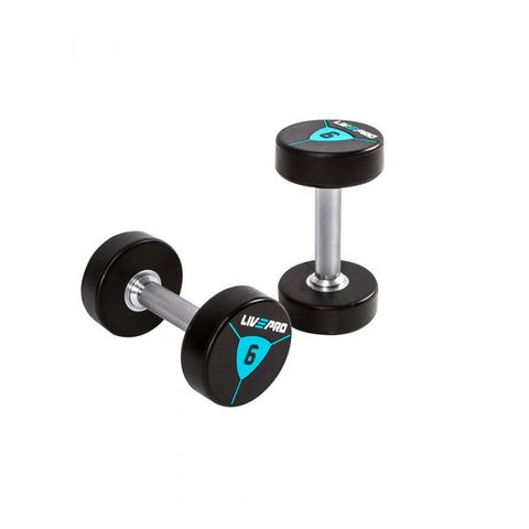 LIVEPRO Premium Urethane Dumbbells – High-Quality Dumbbells for Strength Training