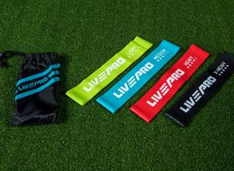 LIVEPRO Resistance Loop Band (4 Pcs Set) – Mini Bands for Strength Training and Flexibility